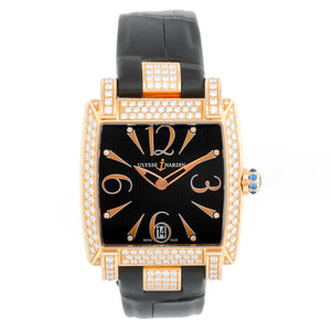 Ulysse Nardin Caprice 18K Rose Gold Mens Watch 136-91