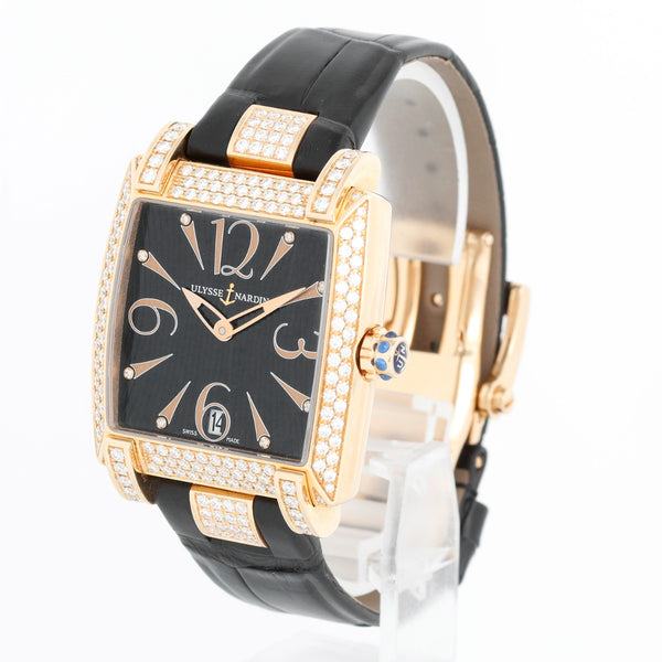 Ulysse Nardin Caprice 18K Rose Gold Mens Watch 136-91