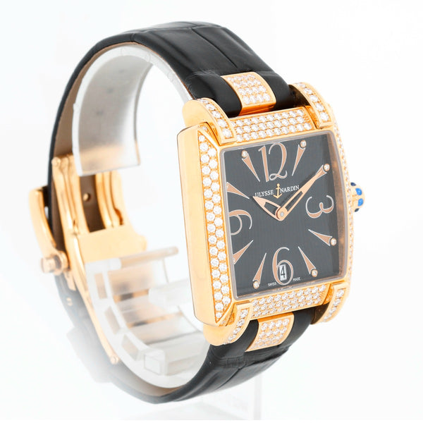 Ulysse Nardin Caprice 18K Rose Gold Mens Watch 136-91