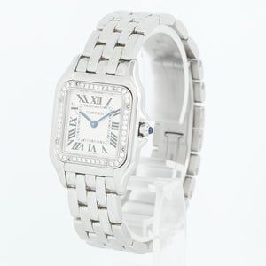 Cartier Stainless Steel  Midsize Diamond Panther W4PN0008 4016
