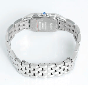Cartier Stainless Steel  Midsize Diamond Panther W4PN0008 4016