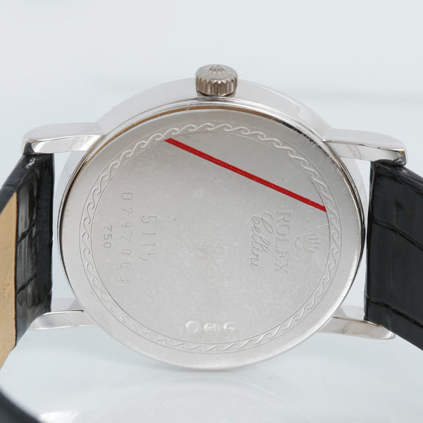 Rolex Cellini Classic 18k White Gold Men's Mother of Pearl 5115 Watch