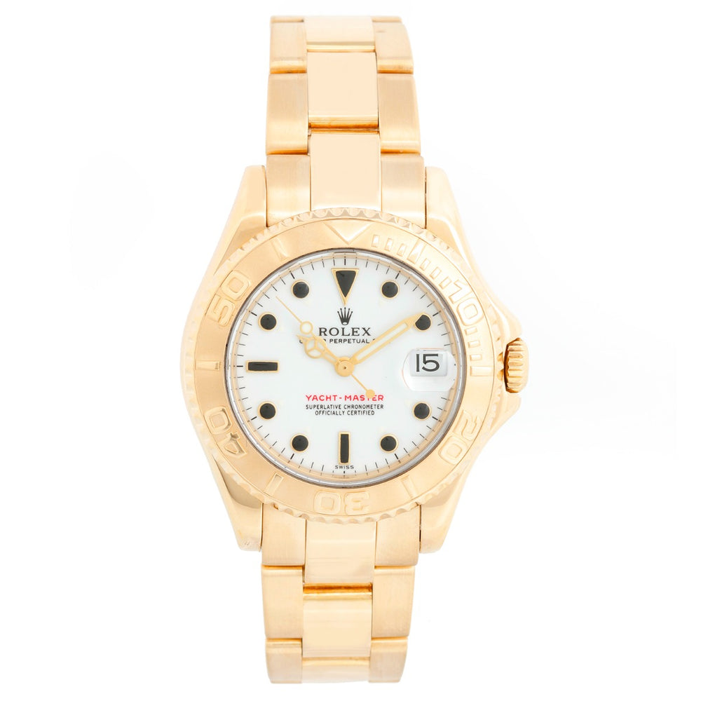 Rolex Yacht - Master Midsize Men's/Ladies 18k Gold Watch 68628