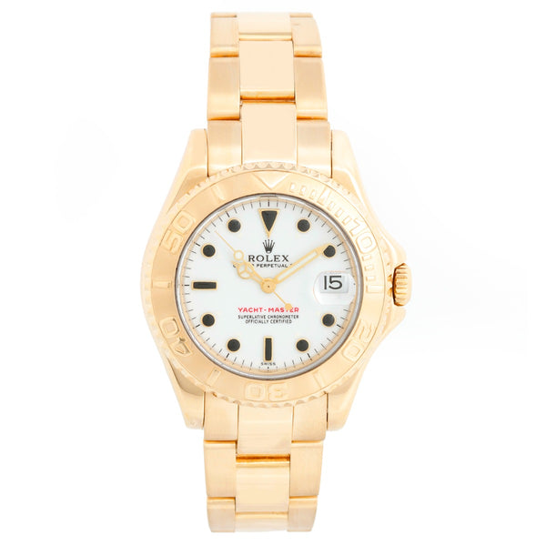 Rolex Yacht - Master Midsize Men's/Ladies 18k Gold Watch 68628