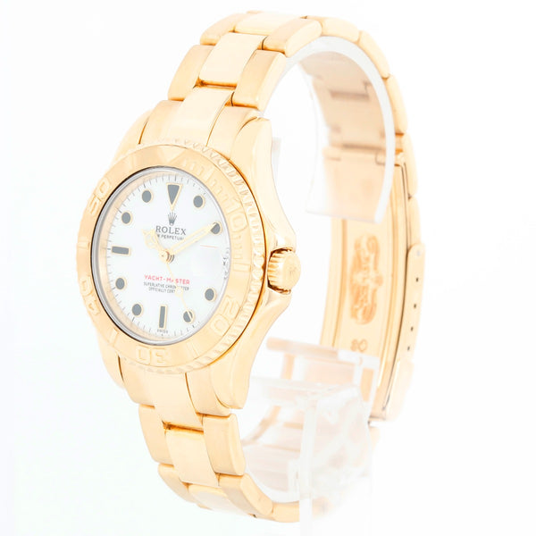 Rolex Yacht - Master Midsize Men's/Ladies 18k Gold Watch 68628