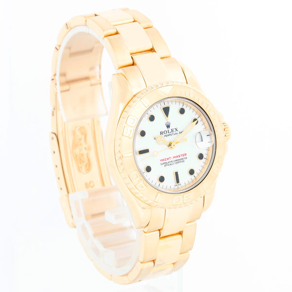 Rolex Yacht - Master Midsize Men's/Ladies 18k Gold Watch 68628