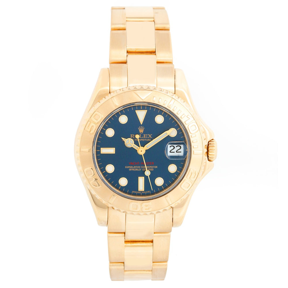 Rolex Yacht-Master Midsize 18k Gold Watch 68628