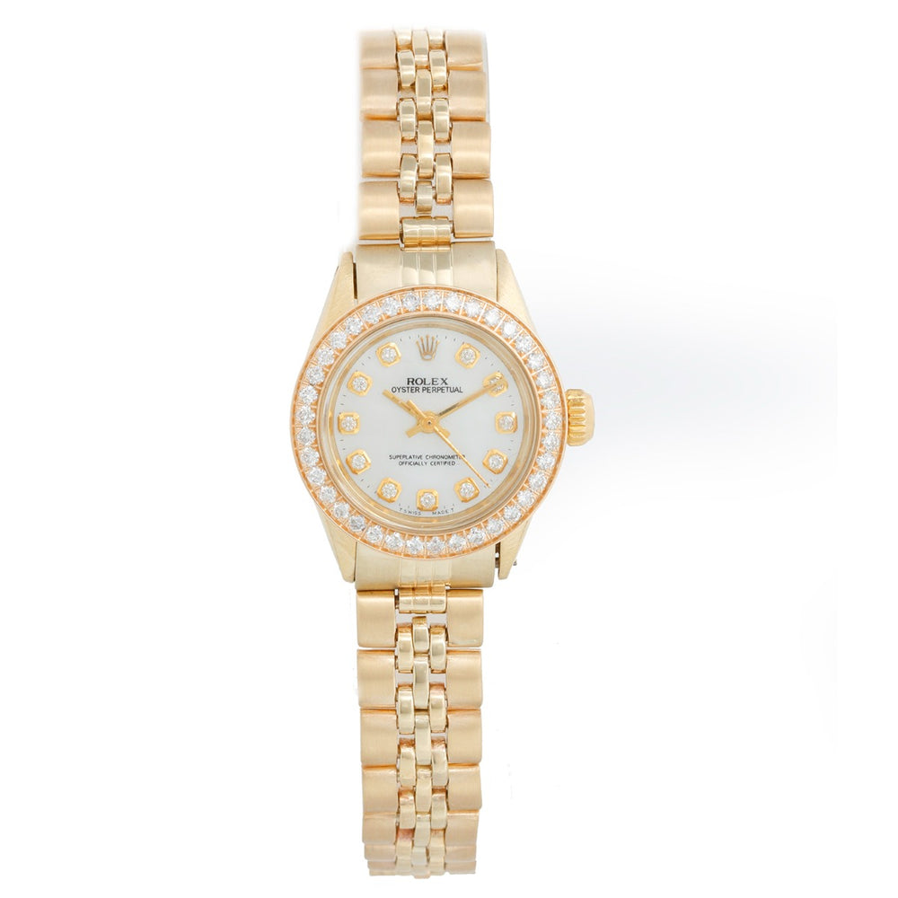 Rolex 6719 Ladies Oyster Perpetual Gold  Watch