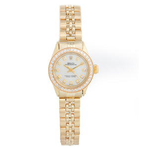 Rolex 6719 Ladies Oyster Perpetual Gold  Watch