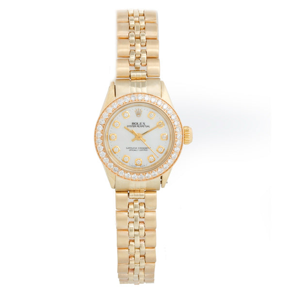 Rolex 6719 Ladies Oyster Perpetual Gold  Watch