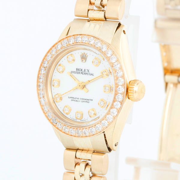 Rolex 6719 Ladies Oyster Perpetual Gold  Watch