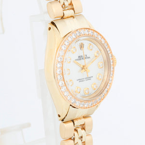 Rolex 6719 Ladies Oyster Perpetual Gold  Watch