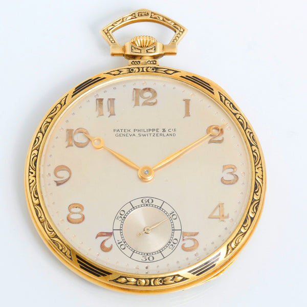 Patek Philippe Open Face 18K  Yellow Gold Pocket Watch
