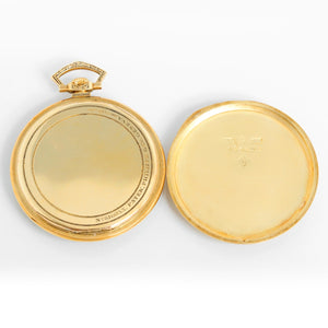 Patek Philippe Open Face 18K  Yellow Gold Pocket Watch