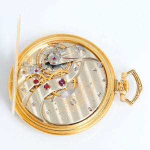 Patek Philippe Open Face 18K  Yellow Gold Pocket Watch