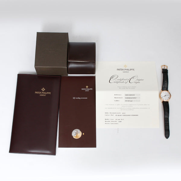 Patek Philippe Calatrava 18k Rose Gold Men's Watch  3802 R (or 3802R )