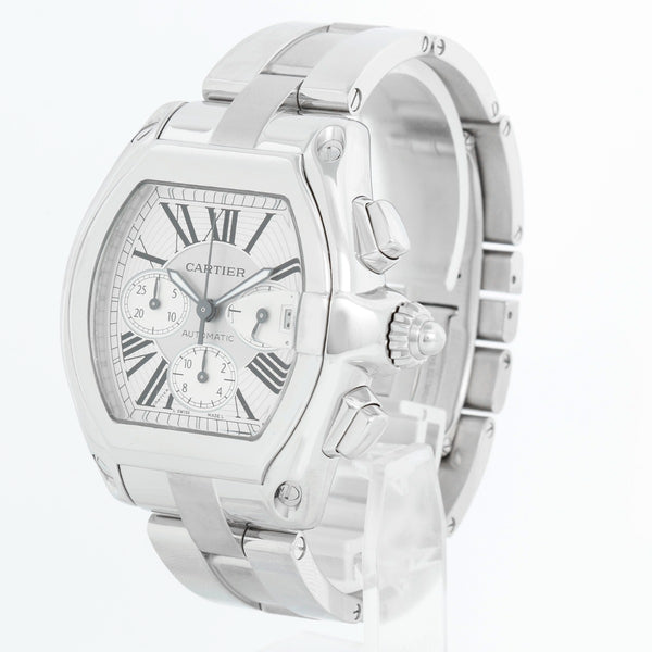 Cartier Roadster Chronograph Men's Stainless Steel Automatic Watch 2618 W62006X6