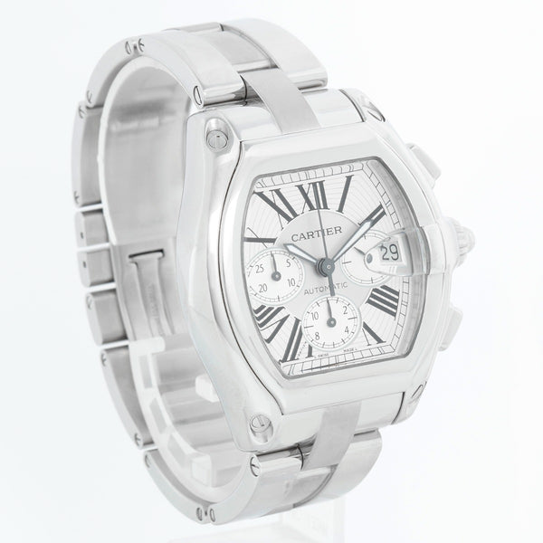 Cartier Roadster Chronograph Men's Stainless Steel Automatic Watch 2618 W62006X6