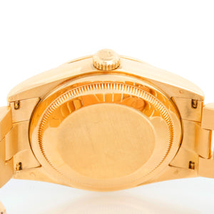 Rolex President Day-Date Men's 18k Yellow Gold Watch Blue Dial  118238