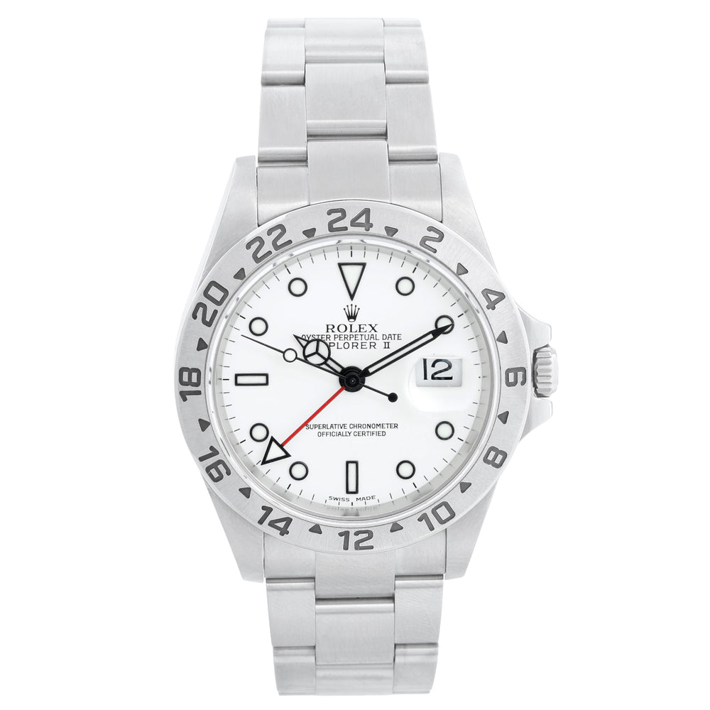 Rolex Explorer II Men's Stainless Steel Watch 16570