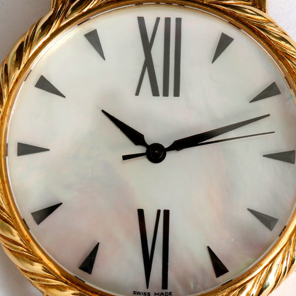 Bucellatti Audachron  Mother of Pearl 18K Yellow Gold Watch  Ref 5011