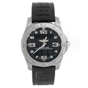 Breitling Aerospace Evo GMT Analog Digital Titanium Men's Watch E7936310/BC27