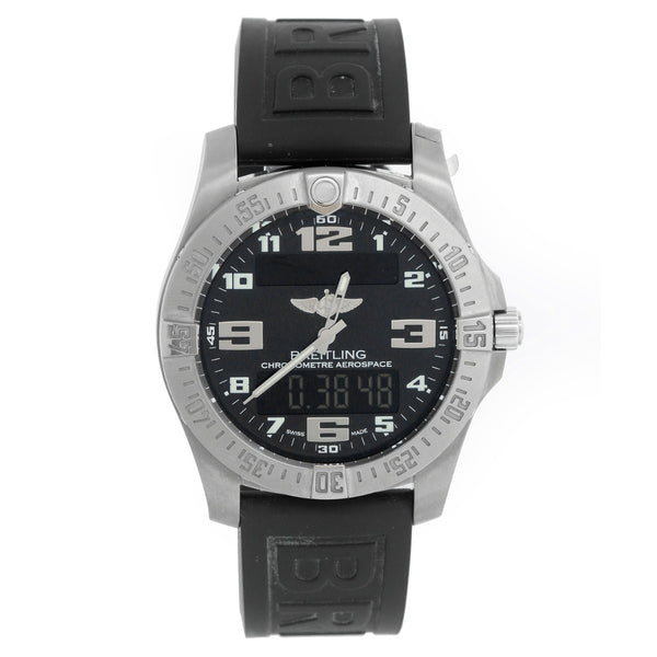Breitling Aerospace Evo GMT Analog Digital Titanium Men's Watch E7936310/BC27