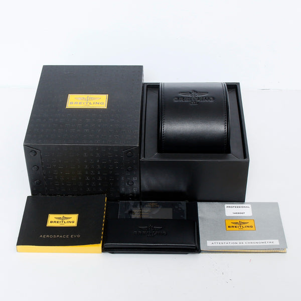 Breitling Aerospace Evo GMT Analog Digital Titanium Men's Watch E7936310/BC27