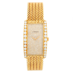 Vacheron Constantin for Cartier Paris 18K Yellow Gold and Diamond Ladies Watch