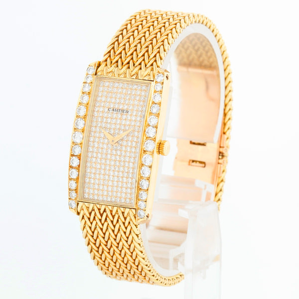 Vacheron Constantin for Cartier Paris 18K Yellow Gold and Diamond Ladies Watch