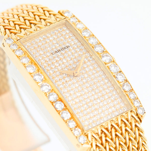 Vacheron Constantin for Cartier Paris 18K Yellow Gold and Diamond Ladies Watch