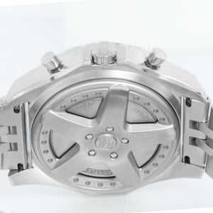 Breitling Bentley 6.75 A44362 Chronograph Men's Steel Watch Blue Dial