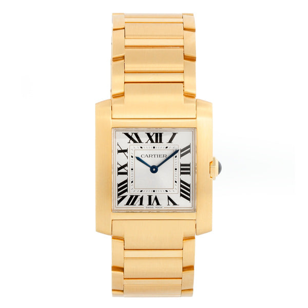 Cartier Tank Francaise Midsize 18K Yellow Gold  Watch WGTA0113 4456