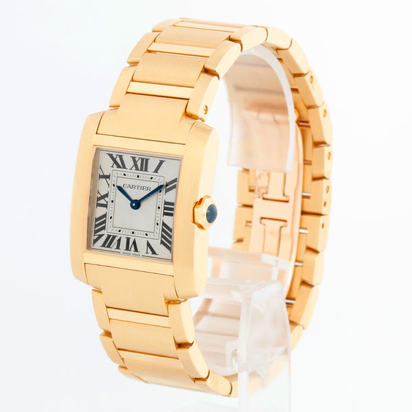 Cartier Tank Francaise Midsize 18K Yellow Gold  Watch WGTA0113 4456