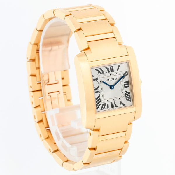 Cartier Tank Francaise Midsize 18K Yellow Gold  Watch WGTA0113 4456