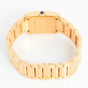 Cartier Tank Francaise Midsize 18K Yellow Gold  Watch WGTA0113 4456