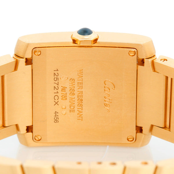 Cartier Tank Francaise Midsize 18K Yellow Gold  Watch WGTA0113 4456