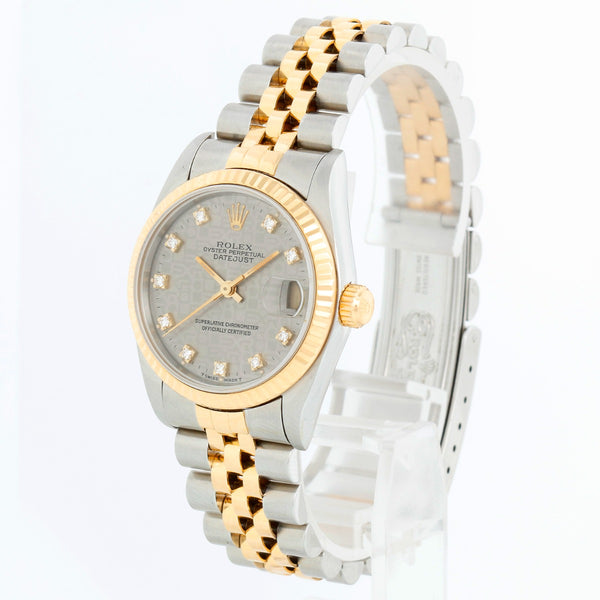 Rolex Datejust Midsize Unisex 2-Tone Silver Jubilee 68273