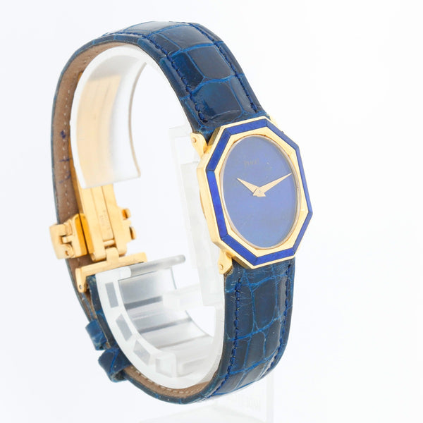 Ladies Piaget Ref 9431 18K Yellow Gold & Lapis Lazuli Watch