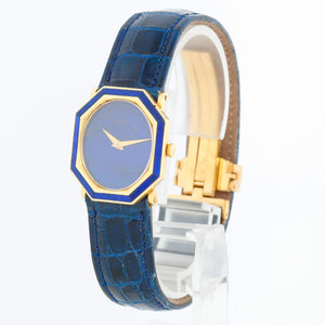 Ladies Piaget Ref 9431 18K Yellow Gold & Lapis Lazuli Watch