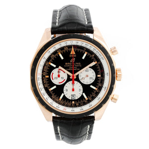 Breitling Chrono-Matic 18K Rose Gold Chronograph Mens Watch R14360