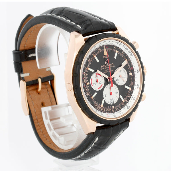 Breitling Chrono-Matic 18K Rose Gold Chronograph Mens Watch R14360
