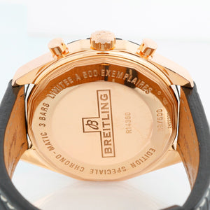 Breitling Chrono-Matic 18K Rose Gold Chronograph Mens Watch R14360