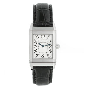 Jaeger LeCoultre Reverso Duetto Classique Ladies Steel Watch with Diamonds 265.8.75