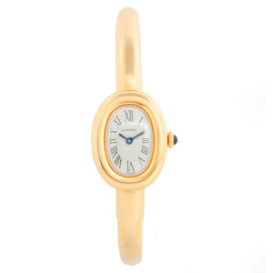 Cartier Baignoire 18K Yellow Gold Watch WGBA0050 Size 17