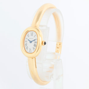 Cartier Baignoire 18K Yellow Gold Watch WGBA0050 Size 17