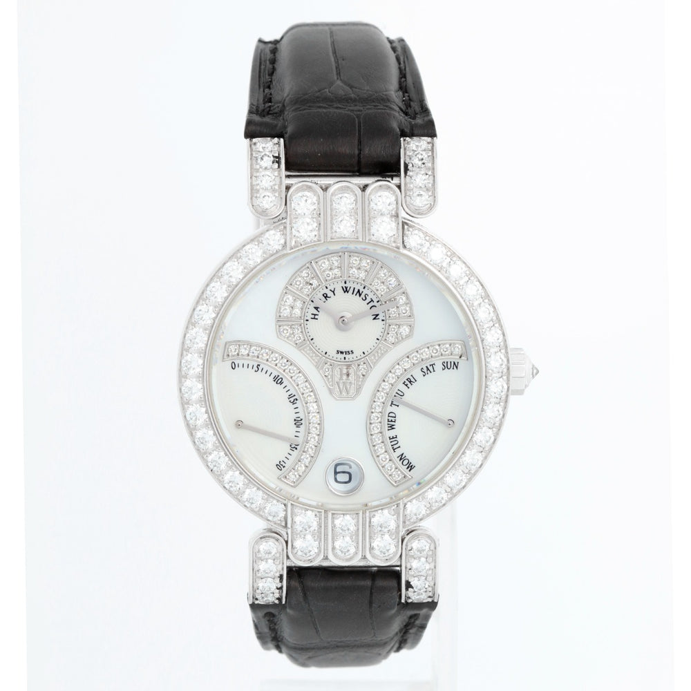 Harry Winston Ocean Biretrograde 18K White Gold  Watch