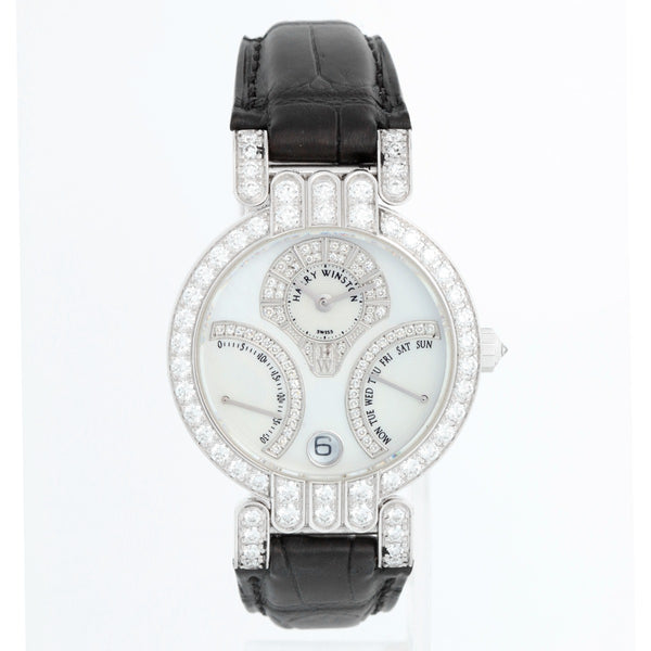 Harry Winston Ocean Biretrograde 18K White Gold  Watch