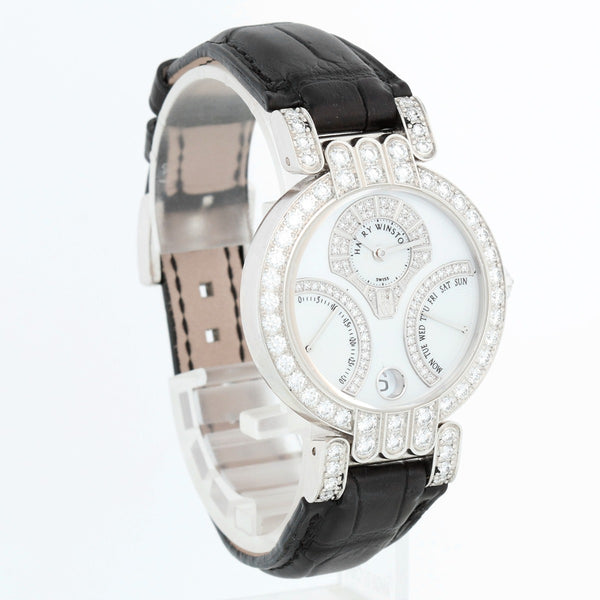 Harry Winston Ocean Biretrograde 18K White Gold  Watch