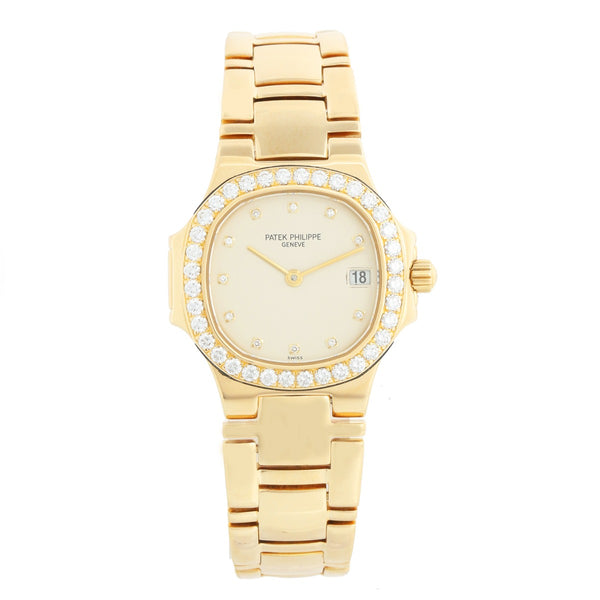 Patek Philippe Nautilus Ladies 18k Yellow Gold Diamond  Watch 4700/530J 001